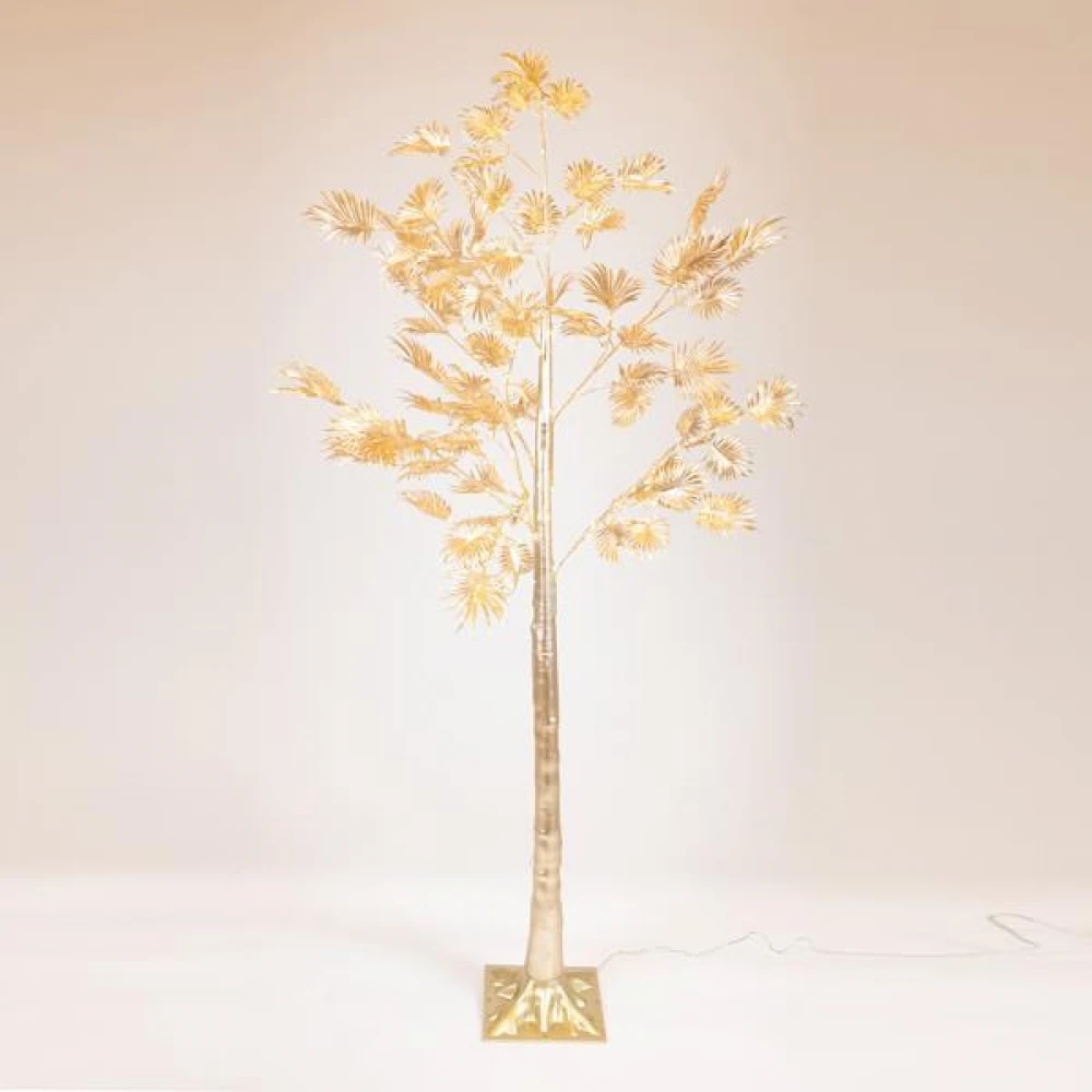 ΧΡΥΣΟΣ ΦΟΙΝΙΚΑΣ 1,5m ΜΕ 110 ΘΕΡΜΑ ΛΕΥΚΑ MINI LED, ΠΡΟΕΚΤΑΣΗ ΠΑΡΟΧΗΣ 3m, IP44