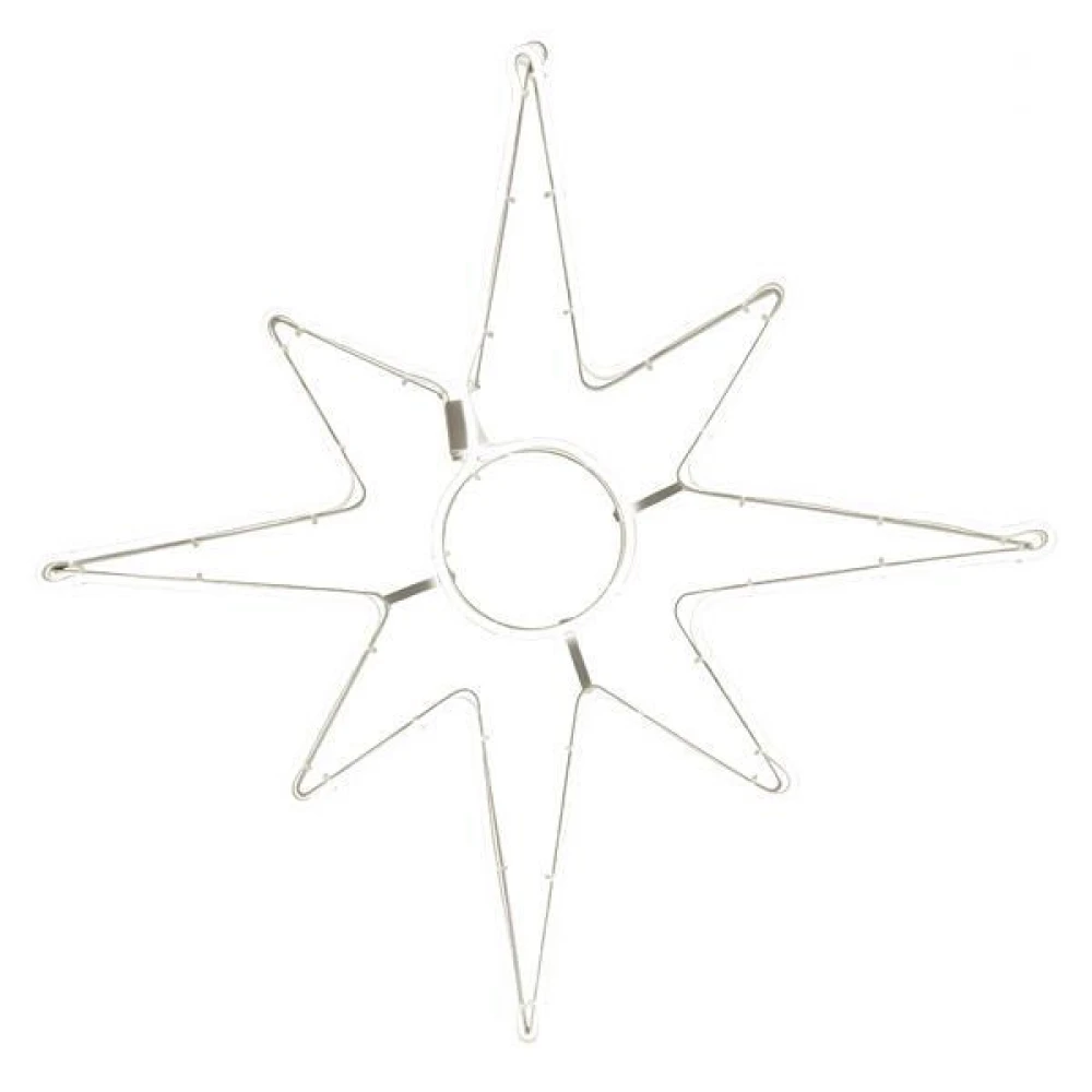 Χριστουγεννιάτικο Διακοσμητικó ΑΣΤΕΡΙ ΒΗΘΛΕΕΜ Φωτοσωλήνα Πλαστικό Χάλκινο 75εκ. IP44 (ΧΩΡΙΣ ΠΑΡΟΧΗ)