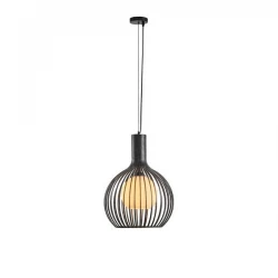 ΦΩΤΙΣΤΙΚΟ ΚΡΕΜΑΣΤΟ ΜΕΤΑΛΛΟ 1XE27 Max 15w 340x340x1520mm MAΥΡΟ ARTE ILLUMINA AIRY