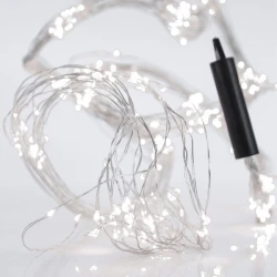 Fairy Lights 400 LED Mini Λαμπάκια Χταπόδι , Ασημί Χαλκινο Καλώδιο Και Σταθερό Λευκό Φωτισμό Ανά 10cm (16 Σειρές x 25 Led) ΙΡ44