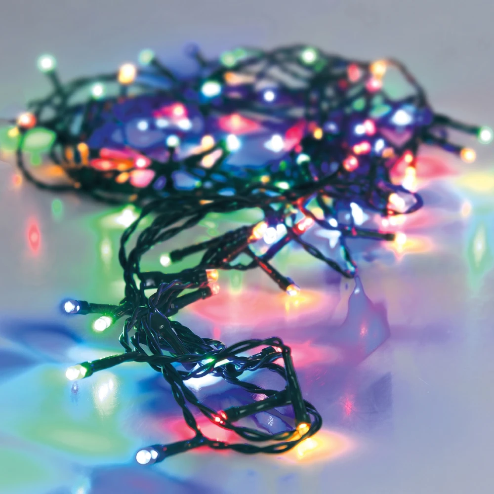 Χριστουγεννιάτικα λαμπάκια 480 LED Πολύχρωμο 5MM 36M 6W IP44 ACA