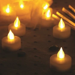 Σετ 4 Διακοσμητικά Ρεσώ LED με Θερμό Λευκό Φως ACA