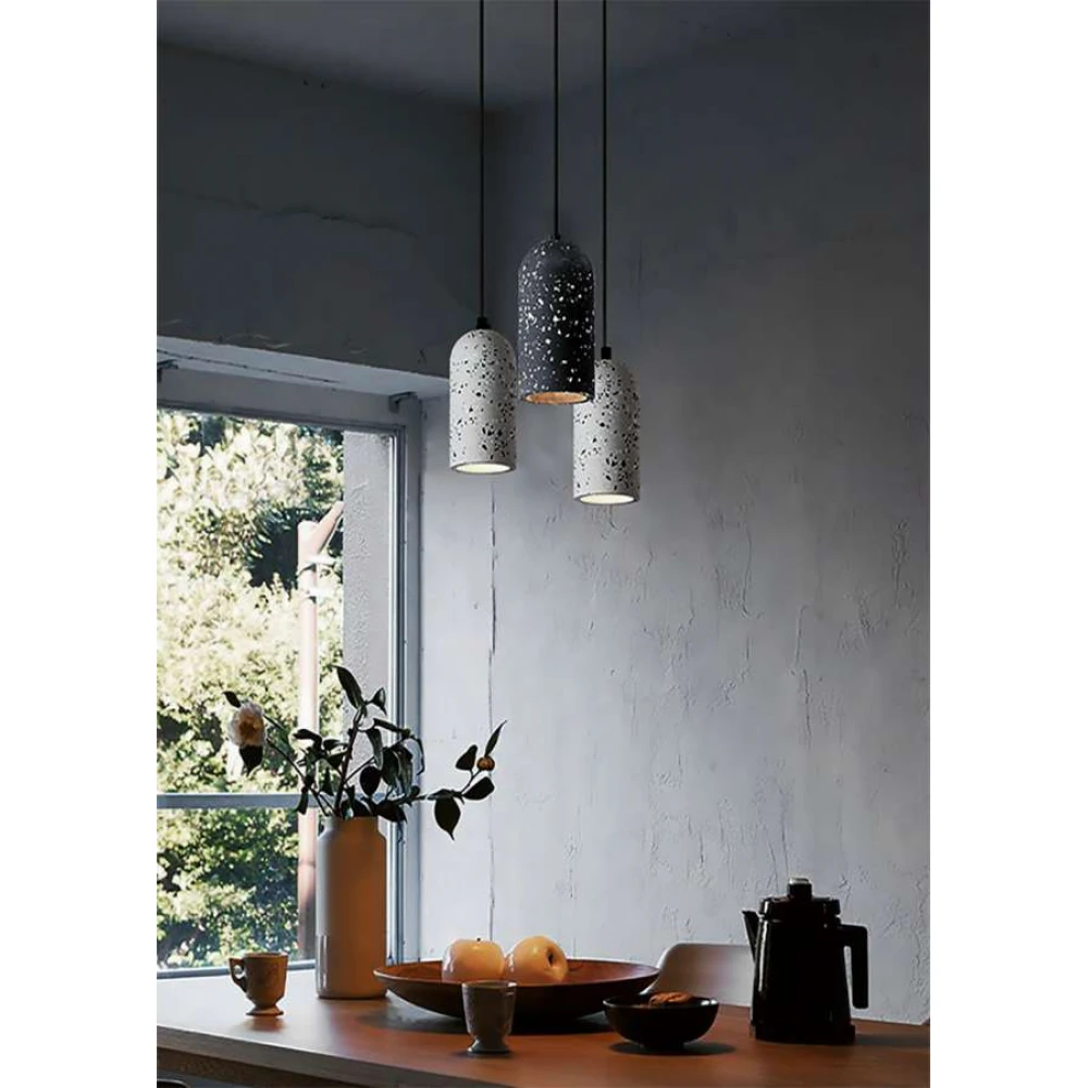 Κρεμαστο Ρυθμιζομενο Φωτιστικό Μαύρο Niigata Mosaic Atman