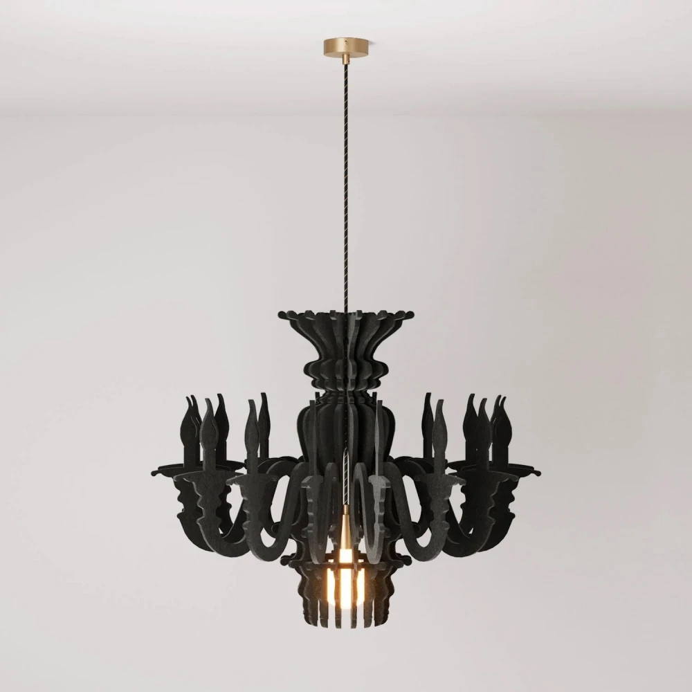 Κρεμαστό φωτιστικό με κλασικό αμπαζούρ SHHANDELIER 