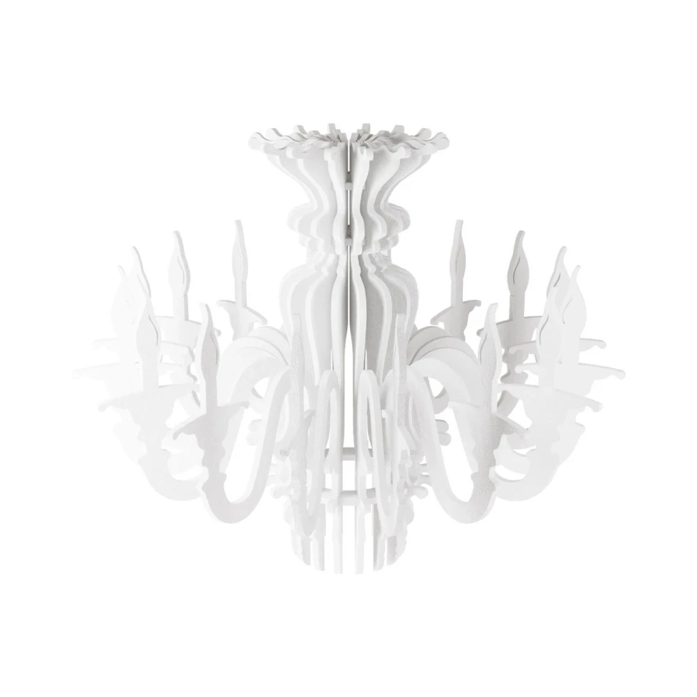 Κρεμαστό φωτιστικό με κλασικό αμπαζούρ Λευκό SHHANDELIER 