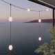Αλυσίδα φωτισμού εξωτερικού χώρου πλέγμα με 7 σημεία φωτισμού IP67 Κόκκινο- Marina GRID