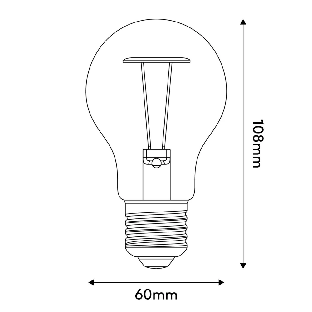 Λάμπα LED Spot με εφέ προβολέα A60 7W 806Lm 2700K dimmable - A08