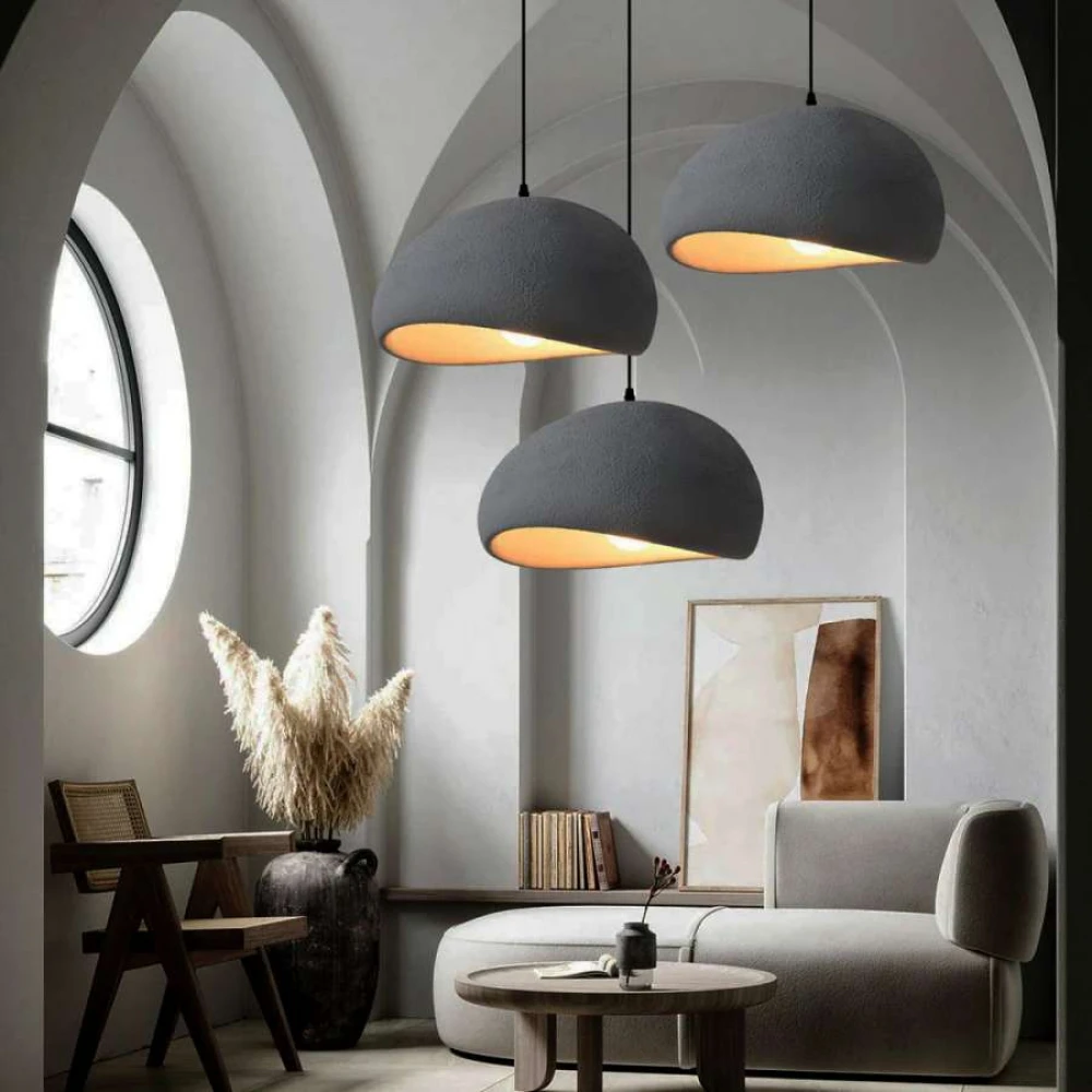 Ρυθμιζόμενο Κρεμαστό Φωτιστικό Γκρι με Ντουί E27 30x30x17εκ Atman