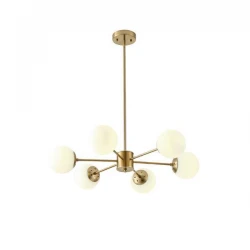 ΦΩΤΙΣΤΙΚΟ ΚΡΕΜΑΣΤΟ 6XΕ27 Max 15W 720X730mm ΛΕΥΚΟ ARTE ILLUMINA PUFF