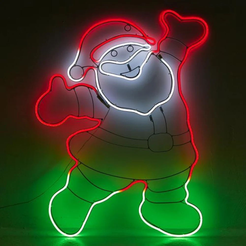 ΑΓΙΟΣ ΒΑΣΙΛΗΣ 61*78cm ΝΕΟΝ LED ΦΩΤΟΣΩΛΗΝΑ 5m, ME MEΤΑΣΧΗΜΑΤΙΣΤΗ IP44