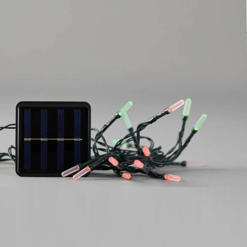 ΣΕΙΡΑ ΜΕ 80 LED ΜΕ ΑΚΡΥΛΙΚΗ ΕΠΕΚΤΑΣΗ ΚΑΙ ΗΛΙΑΚΟ ΣΥΛΛΕΚΤΗ ME ΑΙΣΘΗΤΗΡΑ ΦΩΤΟΣ, 8 ΠΡΟΓΡΑΜΜΑΤΑ ΚΑΙ ΠΡΑΣΙΝΟ PVC ΚΑΛΩΔΙΟ, ΚΟΚΚΙΝΟ ΚΑΙ ΠΡΑΣΙΝΟ LED ΙΡ44