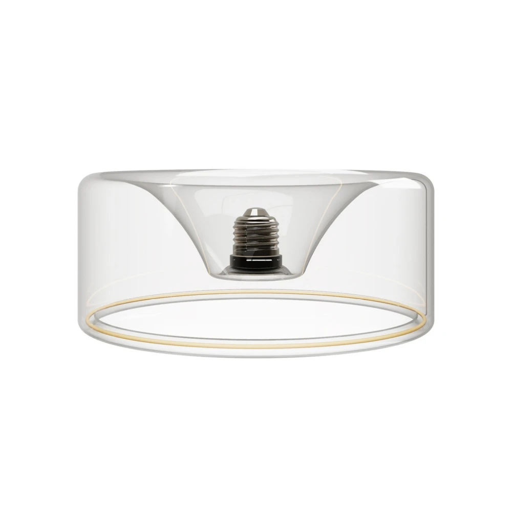 LED Λαμπτήρας Διαφανής G02 σειρά Ghost Δακτύλιος 195x83 6W 500Lm E27 2200K Dimmable