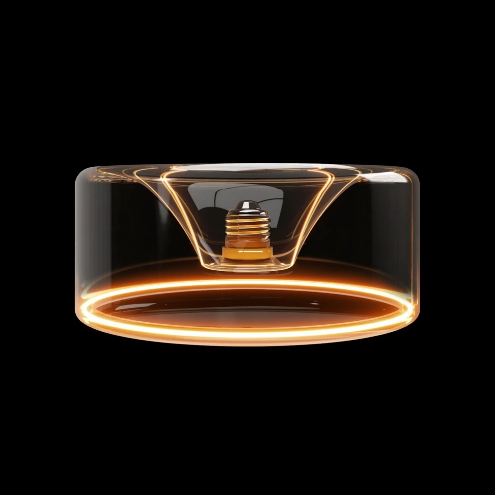 LED Λαμπτήρας Διαφανής G02 σειρά Ghost Δακτύλιος 195x83 6W 500Lm E27 2200K Dimmable