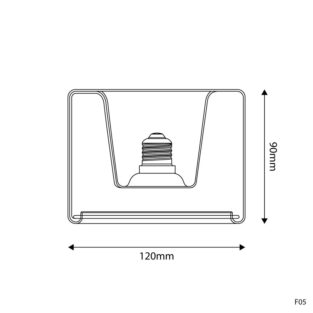 LED Λαμπτήρας Φιμέ G13 σειρά Ghost Δακτύλιος 120x90 6W 380Lm E27 1900K Dimmable