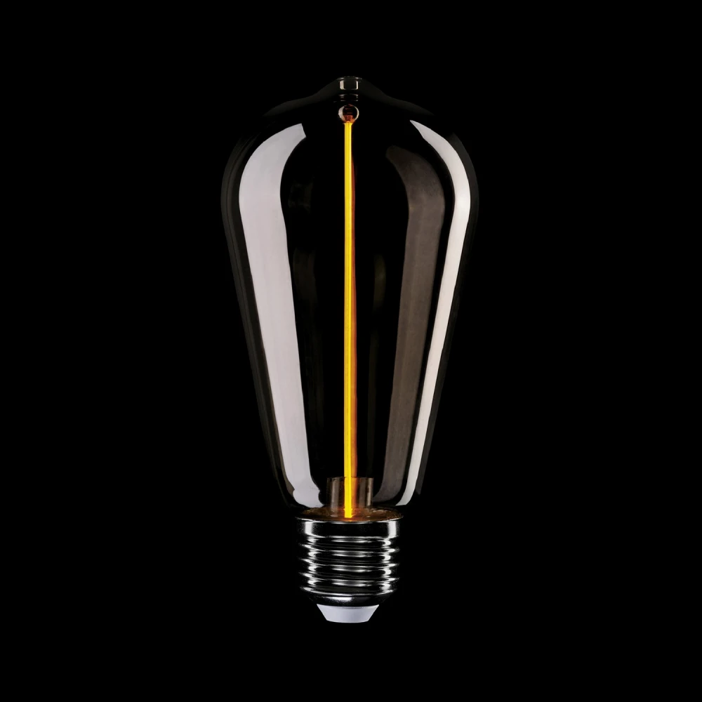 LED Λαμπτήρας Μαγνητικού Νήματος F03 Αχλάδι ST64 Φιμέ 2,2W 60Lm E27 1800K