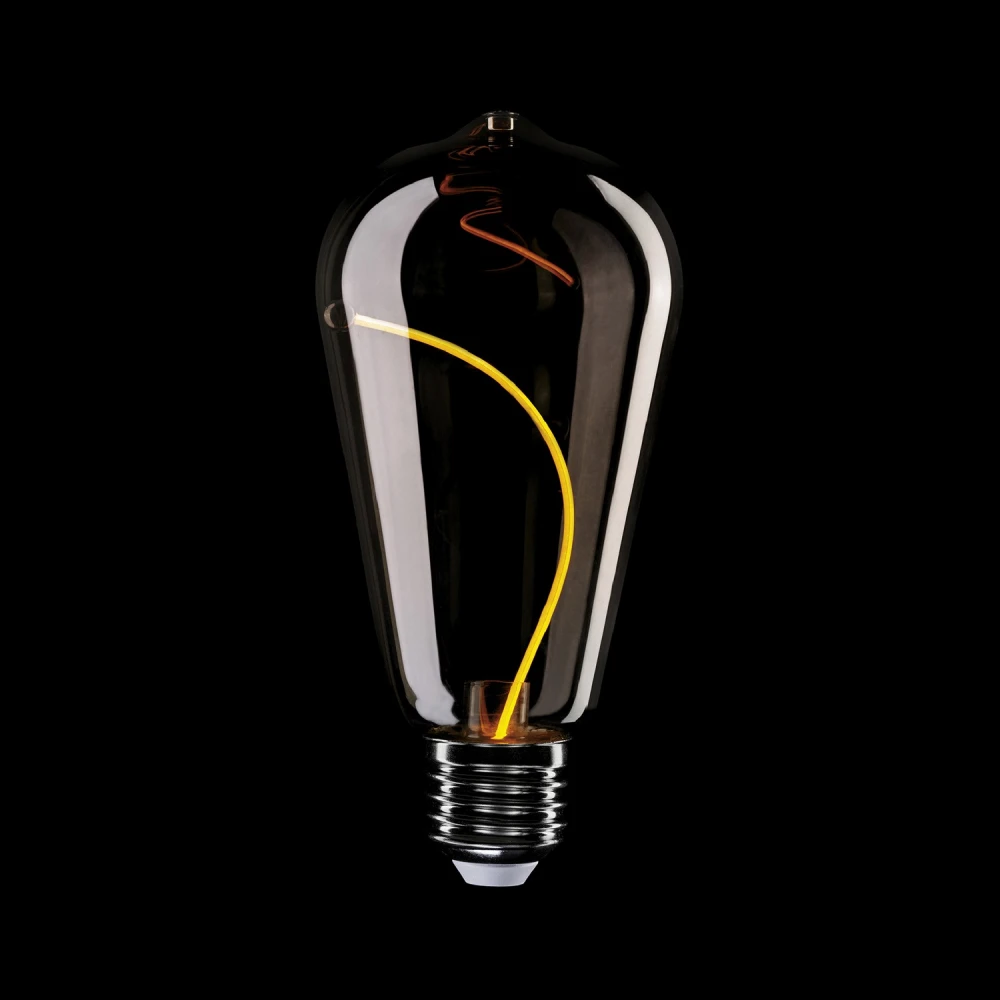 LED Λαμπτήρας Μαγνητικού Νήματος F03 Αχλάδι ST64 Φιμέ 2,2W 60Lm E27 1800K