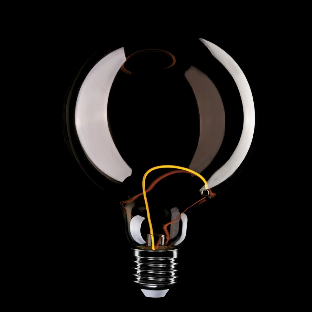 LED Λαμπτήρας Μαγνητικού Νήματος F05 Γλόμπος G125 Φιμέ 2,2W 60Lm E27 1800K
