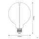 LED Λαμπτήρας Μαγνητικού Νήματος F05 Γλόμπος G125 Φιμέ 2,2W 60Lm E27 1800K