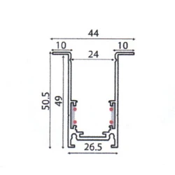 ΜΑΓΝΗΤΙΚΗ ΡΑΓΑ ΧΩΝΕΥΤΗ 48V DC 3Μ ΜΑΥΡΗ ΜΑΤ