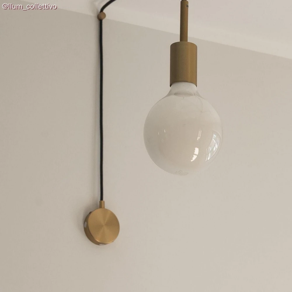 Μεταλλικό Στήριγμα Τοίχου Sarè για υφασμάτινο Καλώδιο - σετ 2 τεμαχίων - Μπρονζέ - Creative Cables