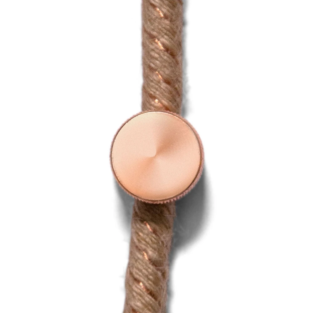 Μεταλλικό Στήριγμα Τοίχου Sarè για υφασμάτινο Καλώδιο - σετ 2 τεμαχίων - Χάλκινο - Creative Cables