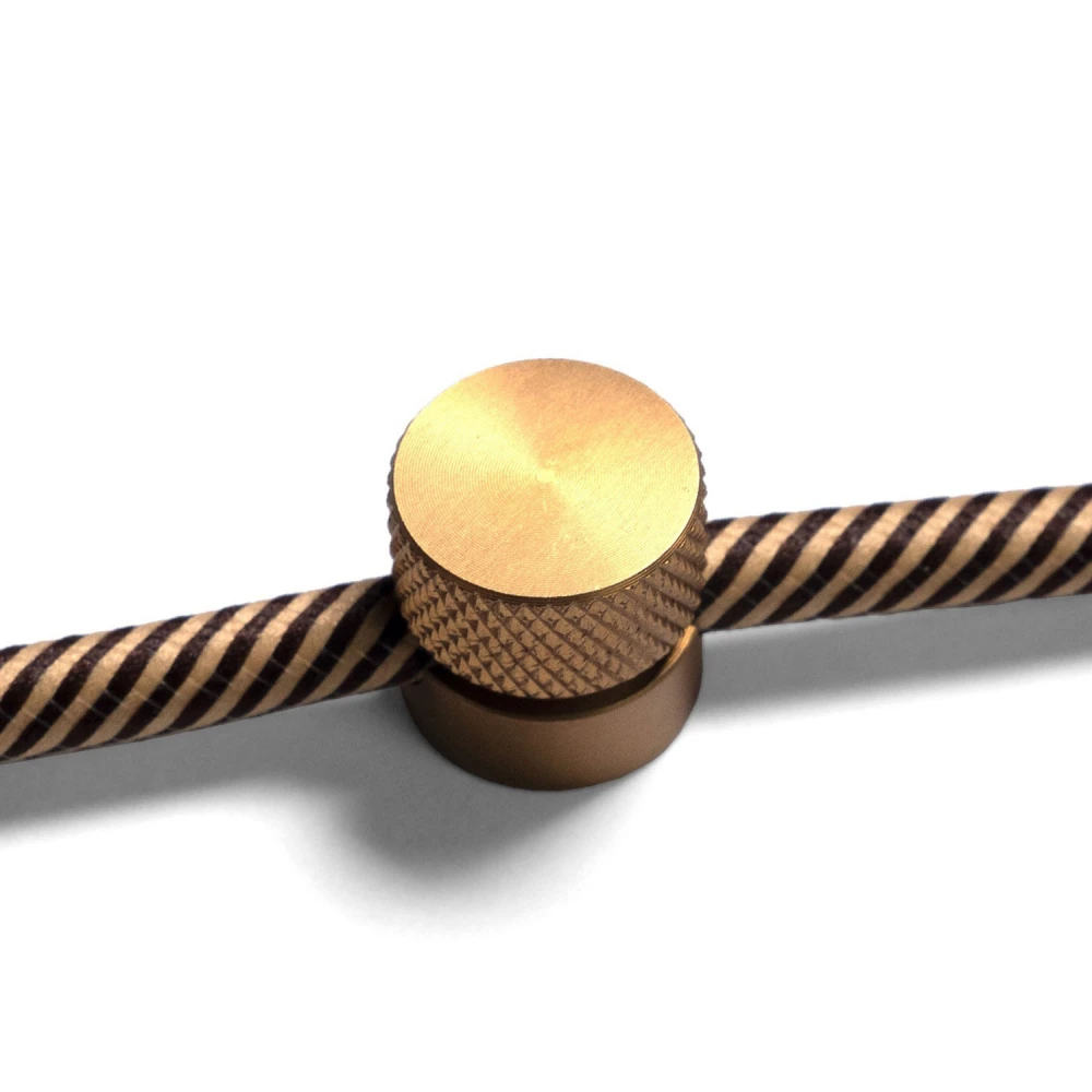 Μεταλλικό Στήριγμα Τοίχου Sarè για υφασμάτινο Καλώδιο - σετ 2 τεμαχίων - Μπρονζέ - Creative Cables