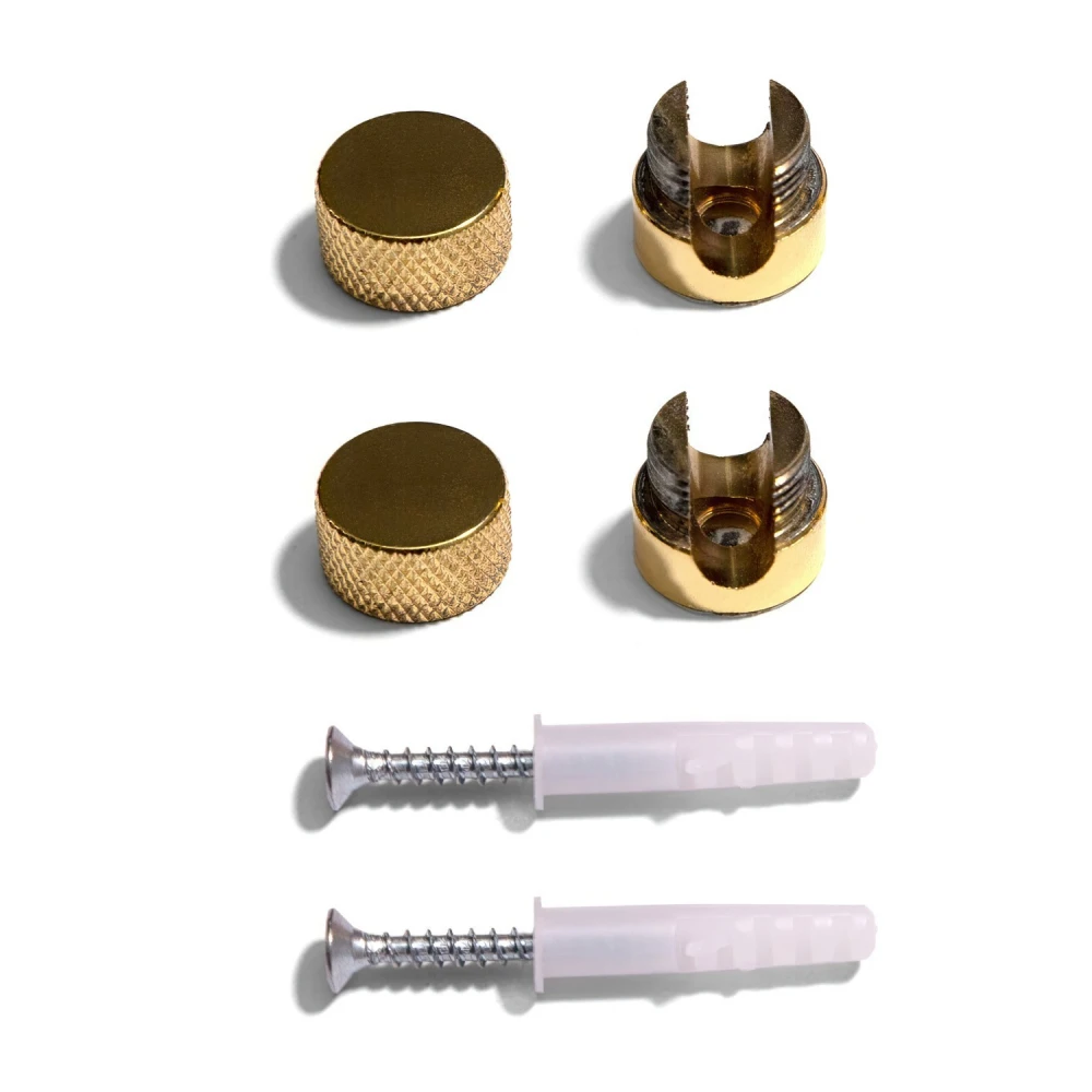 Μεταλλικό Στήριγμα Τοίχου Sarè για υφασμάτινο Καλώδιο - σετ 2 τεμαχίων - Χρυσό - Creative Cables