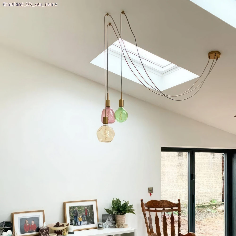 Μεταλλικό Στήριγμα Τοίχου Sarè για υφασμάτινο Καλώδιο - σετ 2 τεμαχίων - Μπρονζέ - Creative Cables