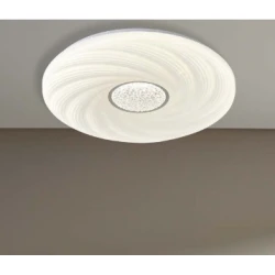ΠΛΑΦΟΝΙΕΡΑ ΠΛΑΣΤΙΚΗ LED 60W 5580Lm 3000K 3CCT 3000-4000-6500K Φ480x75mm ΛΕΥΚΟ ARTE ILLUMINA TRIANO