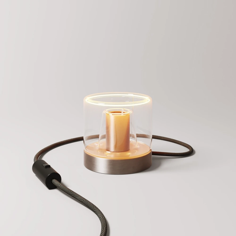 Επιτραπέζιο Φωτιστικό Posaluce Ghost Νικέλ - Creative Cables