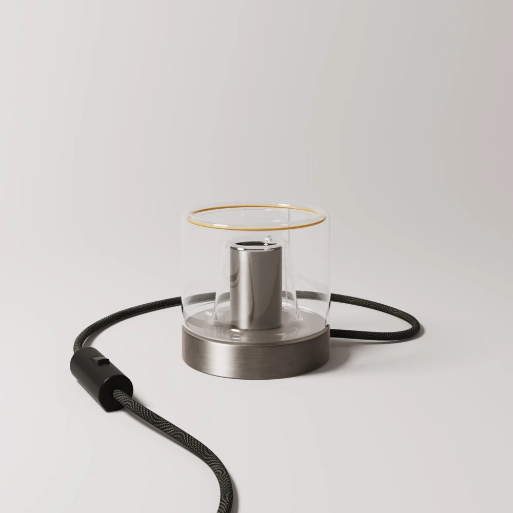 Επιτραπέζιο Φωτιστικό Posaluce Ghost Νικέλ - Creative Cables