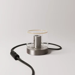 Επιτραπέζιο Φωτιστικό Posaluce Ghost Νικέλ - Creative Cables