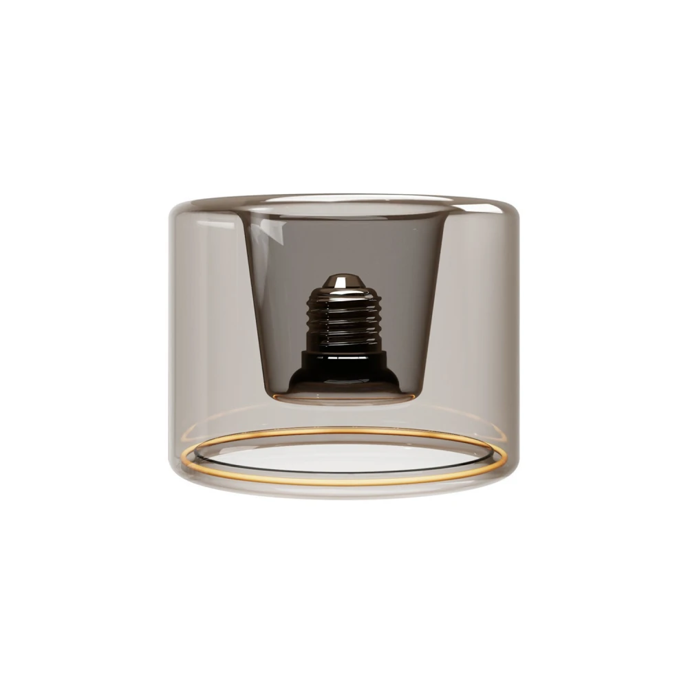 Φωτιστικό Τοίχου ή Οροφής Με Μίνι Smoky Λάμπα Ghost Μαύρο - Creative Cables