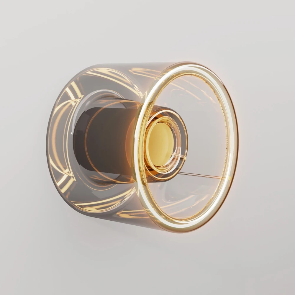 Φωτιστικό Τοίχου ή Οροφής Με Μίνι Smoky Λάμπα Ghost Μαύρο - Creative Cables