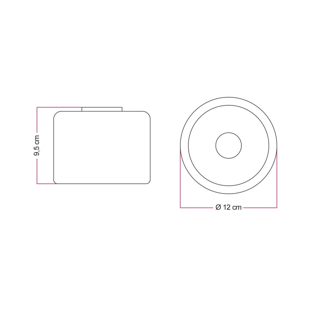 Φωτιστικό Τοίχου ή Οροφής Με Μικρή Διάφανη Λάμπα Ghost Λευκό - Creative Cables