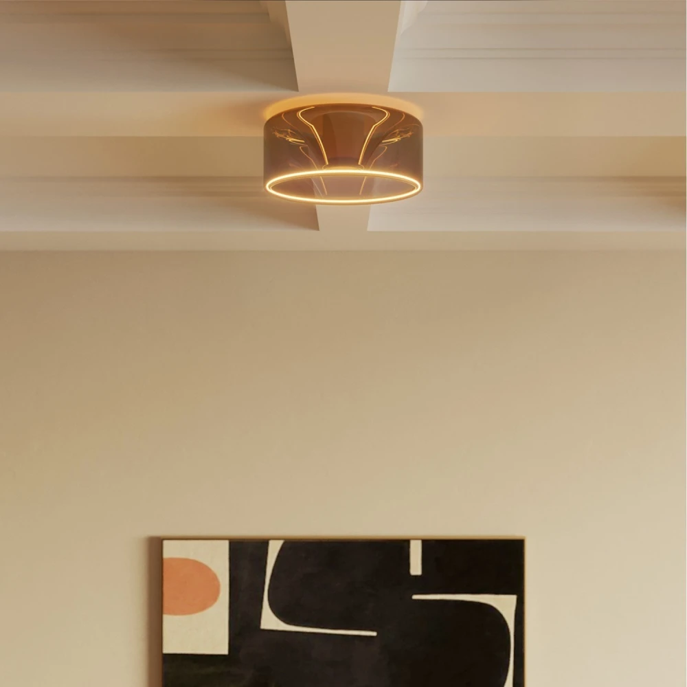 Φωτιστικό Τοίχου ή Οροφής Με Smoky Λάμπα Ghost Λευκό - Creative Cables