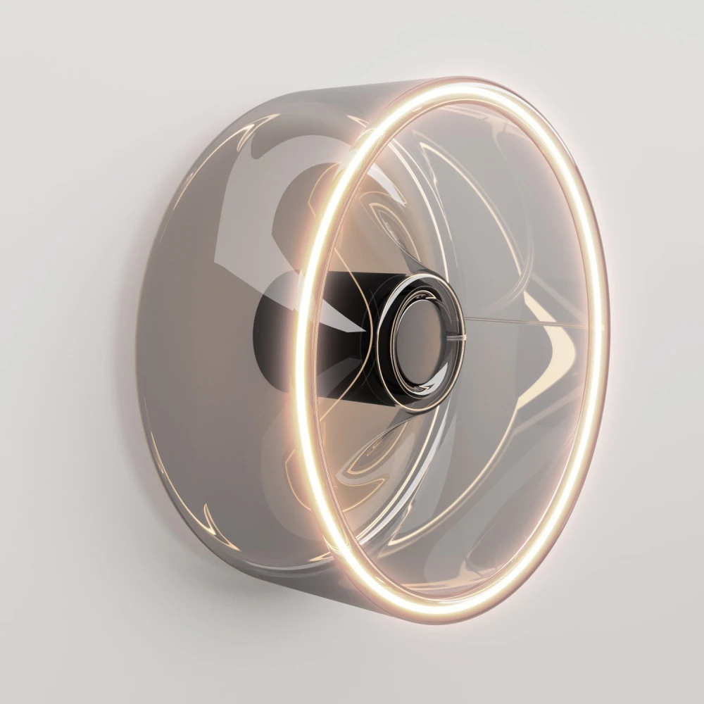 Φωτιστικό Τοίχου ή Οροφής Με Smoky Λάμπα Ghost Μαύρο - Creative Cables