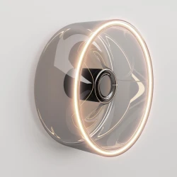 Φωτιστικό Τοίχου ή Οροφής Με Smoky Λάμπα Ghost Μαύρο - Creative Cables