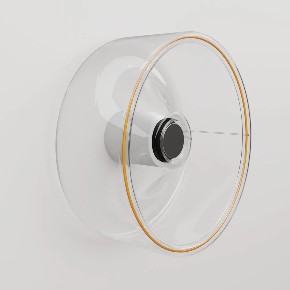 Φωτιστικό Τοίχου ή Οροφής Με Διάφανη Λάμπα Ghost Λευκό - Creative Cables