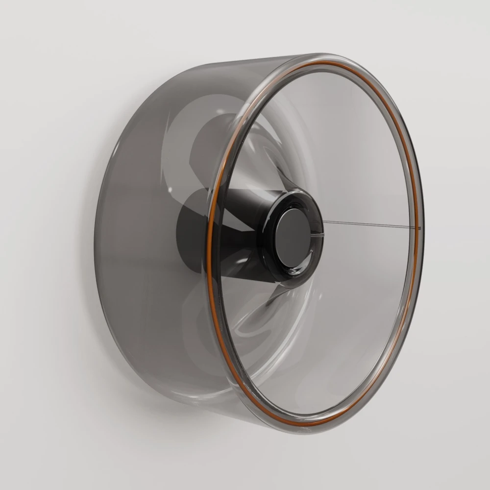 Φωτιστικό Τοίχου ή Οροφής Με Smoky Λάμπα Ghost Μαύρο - Creative Cables