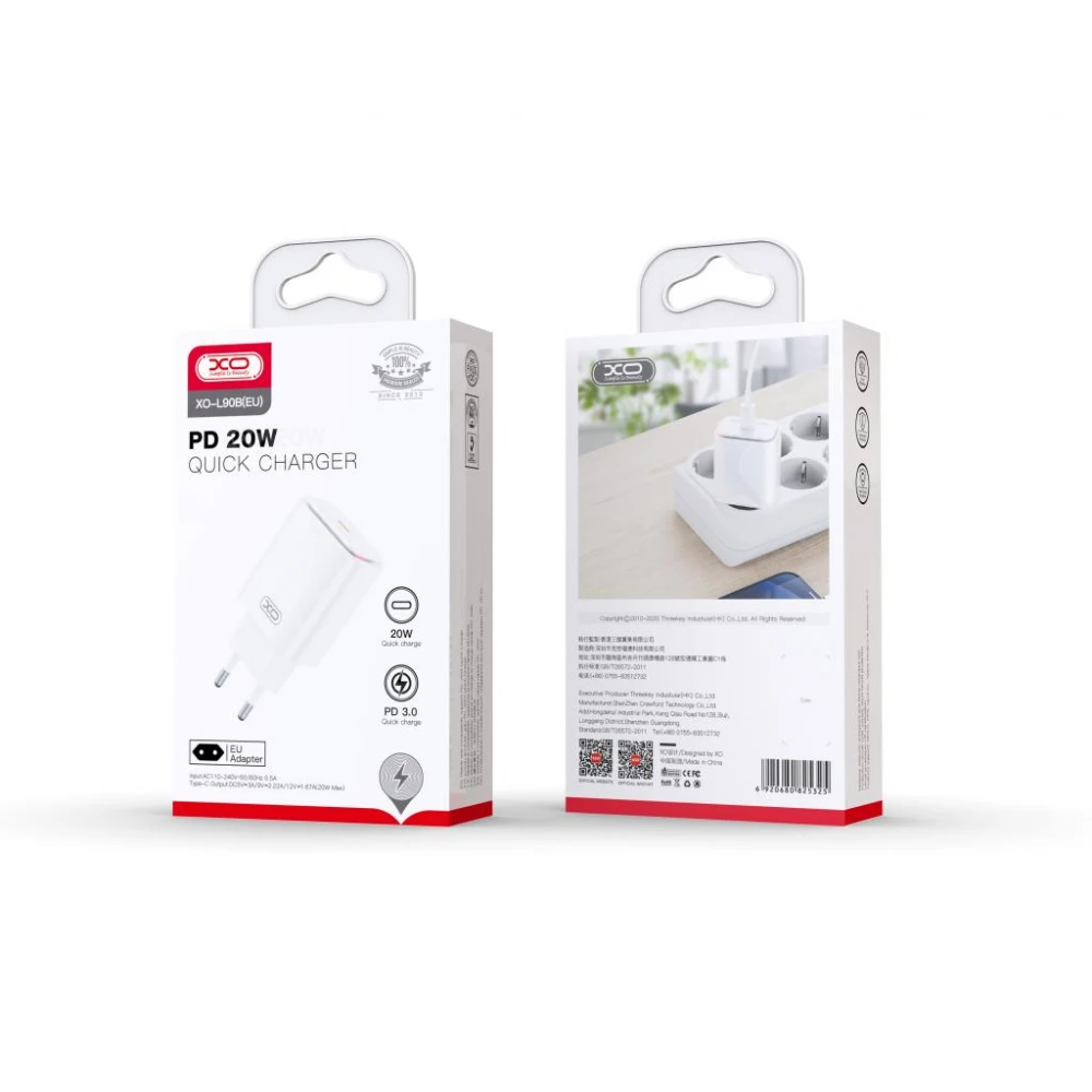XO-L90B ΤΡΟΦΟ∆ΟΤΙΚO-ΤΑΧΥΦΟΡΤΙΣΤΗΣ PD 20W
