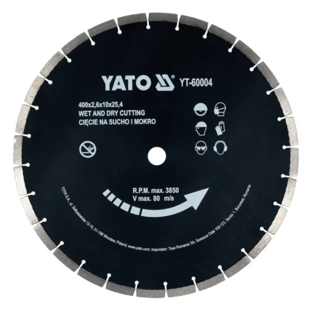 ΔΙΑΜΑΝΤΟΔΙΣΚΟΣ ΜΠΕΤΟΥ 400Χ25,4ΜΜ YT-60004