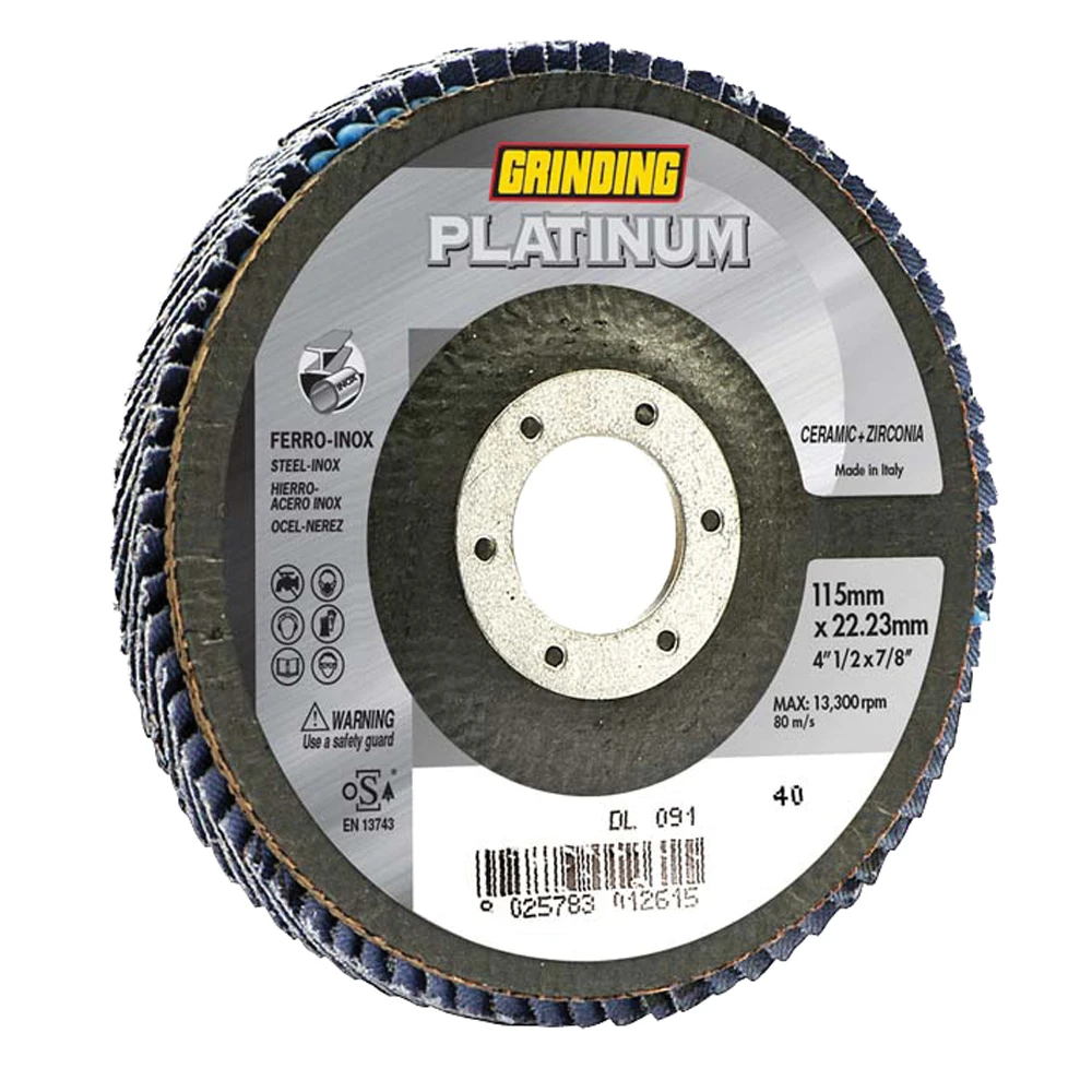 GRINDING ΔΙΣΚΟΣ ΦΤΕΡΟΥ PLATINUM ΚΕΡΑΜΙΚΟΣ - 40-GRIT, 125.0MM-ΔΙΑΜΕΤΡΟΣ