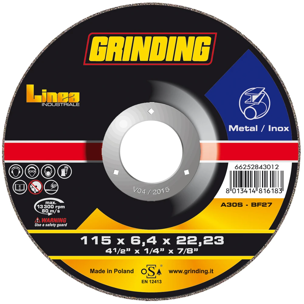 GRINDING ΔΙΣΚΟΣ ΛΕΙΑΝΣΗΣ ΣΙΔΗΡΟΥ-ΙΝΟΧ LINEA - 230ΜΜ Χ 6,4ΜΜ Χ 22ΜΜ (25 ΤΕΜΑΧΙΑ)