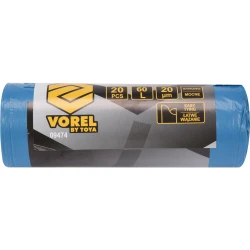 ΣΑΚΟΥΛΕΣ ΑΠΟΡΡΙΜΜΑΤΩΝ 60L 13μΜ ΜΠΛΕ 20ΤΜΧ VOREL 09489