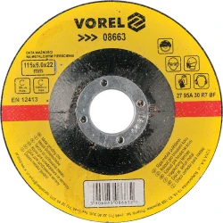 VOREL ΔΙΣΚΟΣ ΛΕΙΑΝΣΗΣ ΣΙΔΗΡΟΥ - 115.0MM-ΔΙΑΜΕΤΡΟΣ