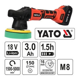 ΑΛΟΙΦΑΔΟΡΟΣ 150MM 18V 1X3AH BRUSHLESS YT-82920