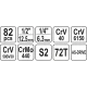 ΚΑΡΥΔΑΚΙΑ  ΚΑΣΕΤΙΝΑ 1/4” & 1/2” - 82 ΤΜΧ YT-12691