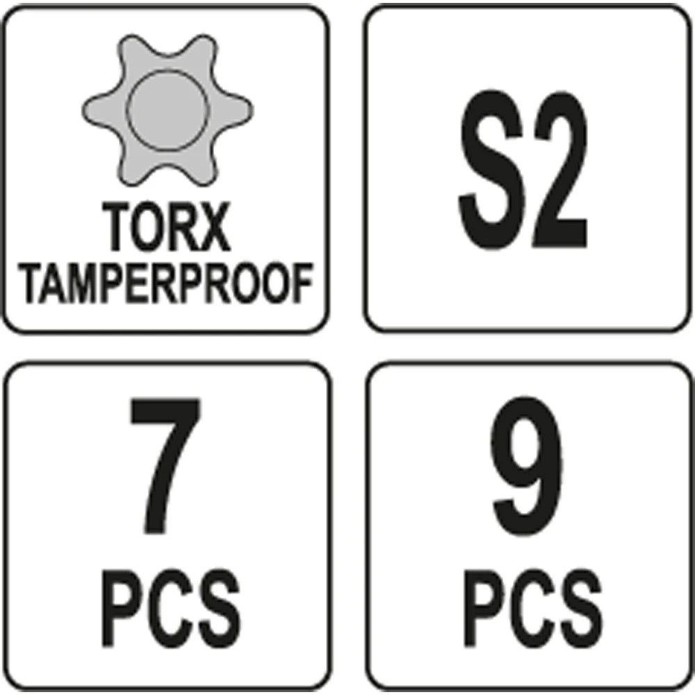 ΣΕΤ TORX 7ΤΜΧ. YT-0562