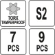 ΣΕΤ TORX 7ΤΜΧ. YT-0562
